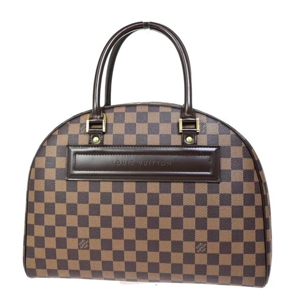 LOUIS VUITTON Nolita Hand Bag Damier Ebene Leather Brown France N41455 45FA611 - Picture 3 of 15